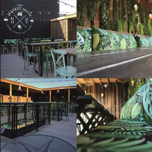 Rooftop Terrace & Bar 1 room hire layout at Market House
