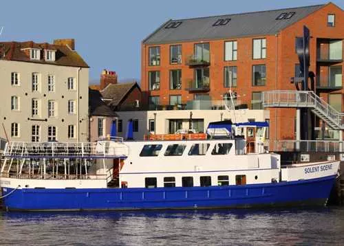 Solent Scene 1 room hire layout at City Cruises Poole