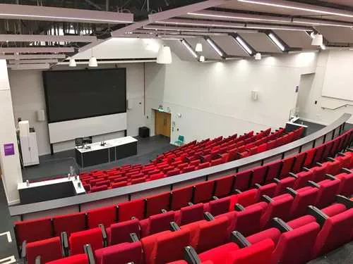 Lecture Theatre up to 300 people 1 room hire layout at ARU Venue Hire Cambridge