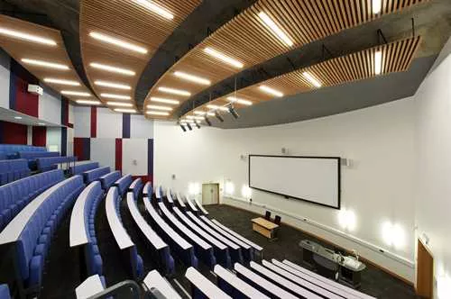 Lecture Theatre up to 400 people 1 room hire layout at