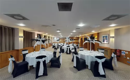 Barton Suite 1 room hire layout at Lea Marston Hotel