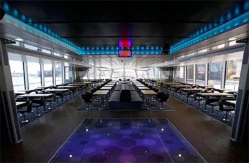 Millennium Diamond 1 room hire layout at City Cruises London