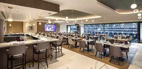 The H Club 1 room hire layout at Tottenham Hotspur Football Club