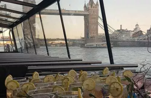 Alpha & Gamma 1 room hire layout at City Cruises London