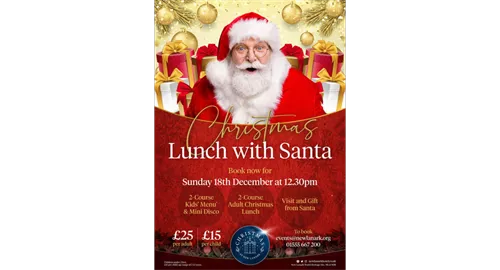 Christmas Lunch with Santa 2025 at New Lanark Mill Hotel