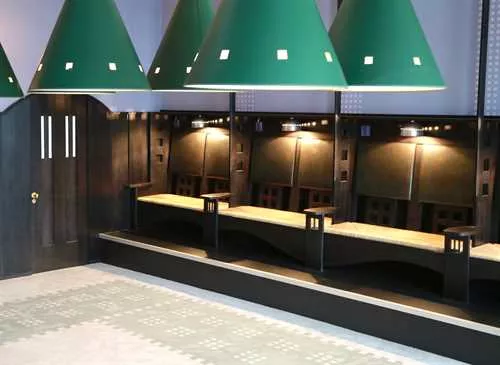 The Billiard Room 1 room hire layout at Mackintosh at the Willow