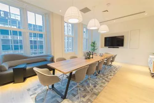 The Boardroom 1 room hire layout at Mackintosh at the Willow