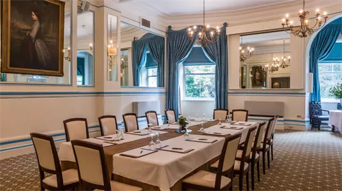 Colborne Room 1 room hire layout at The Old Government House Hotel and Spa
