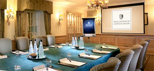 Thames Room 1 room hire layout at Macdonald Compleat Angler