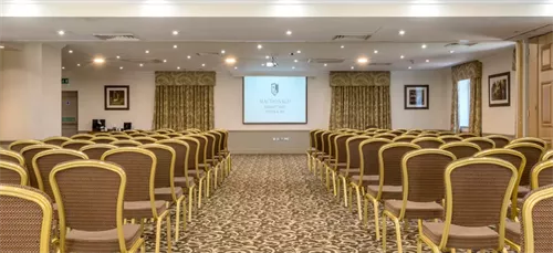 Frimley Suite 1 room hire layout at Macdonald Frimley Hall Hotel & Spa