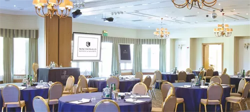 Crutherland Suite 1 room hire layout at Macdonald Crutherland House