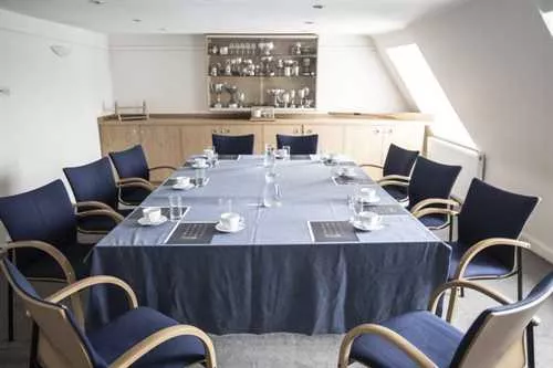 The Boardroom 1 room hire layout at Linden House