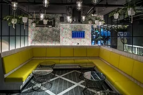Sun Room 1 room hire layout at Swingers Crazy Golf - West End