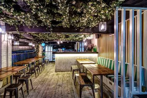 Gin Terrace Clubhouse 1 room hire layout at Swingers Crazy Golf - City