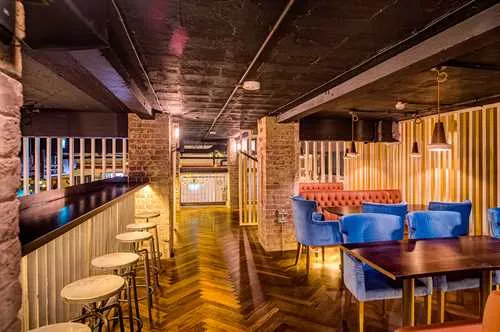 Upper Clubhouse 1 room hire layout at Swingers Crazy Golf - City