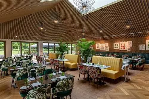 Terrace Restaurant 1 room hire layout at RHS Garden Wisley