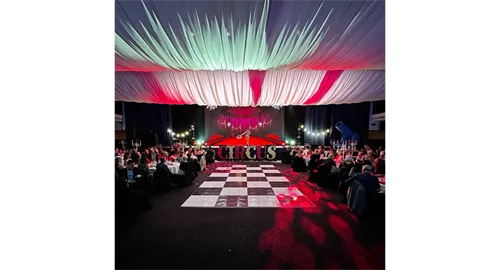 Cirque Du Guildhall Christmas Party Main Auditorium 2026 at Portsmouth Guildhall