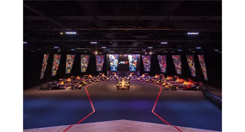 The Auditorium 1 room hire layout at Red Bull Racing MK-7