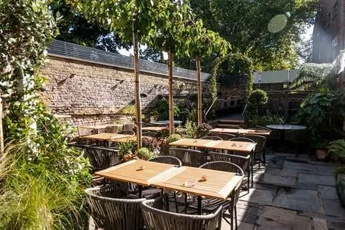 The Garden 1 room hire layout at King's House Chelsea