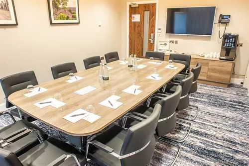 Lancaster Boardroom 1 room hire layout at Crow Wood Hotel & Spa Resort