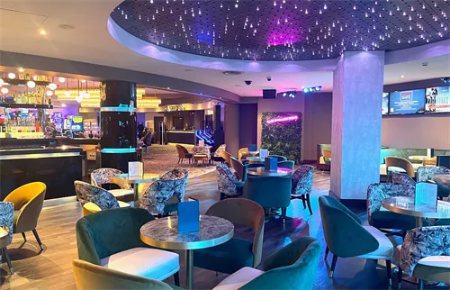 Late Bar 1 room hire layout at