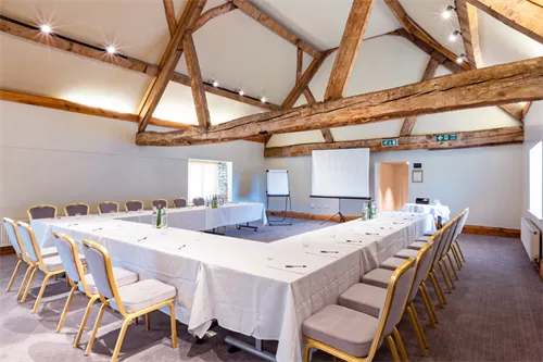 Ragley Suite 1 room hire layout at Billesley Manor Hotel