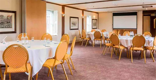 Gainsborough Half 1 room hire layout at The Mill Hotel Sudbury