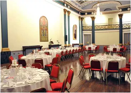 Old Banqueting Hall 1 room hire layout at Cutlers Hall