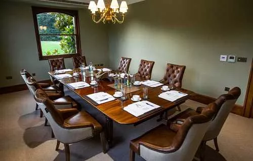 The De Port 1 room hire layout at Arley House & Gardens