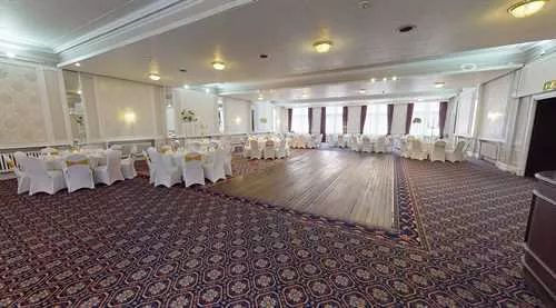 Queens Hall 1 room hire layout at The Grand Hotel Leicester
