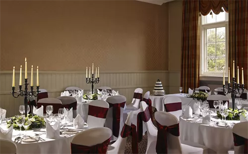 Latin Room 1 room hire layout at Stirling Highland Hotel