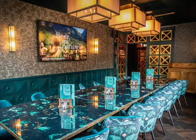 Canal Club Private Room at BOX Brindleyplace in Birmingham