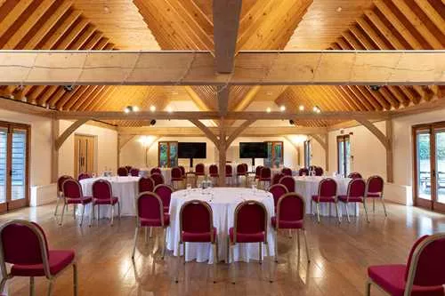Cobbold Barn 1 room hire layout at Knebworth House