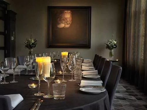 Private Dining Room 1 room hire layout at Malmaison Newcastle