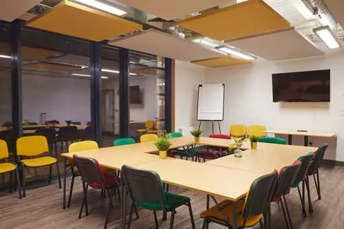 Sue Hodgkiss Room 1 room hire layout at Octagon Theatre Bolton