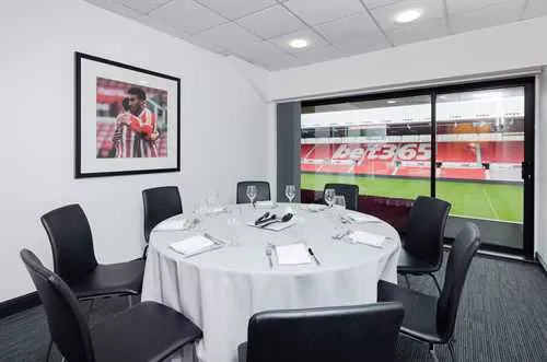 Private Executive Boxes & TV Studios 1 room hire layout at Stoke City Football Club - bet365 Stadium