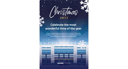 Christmas Parties in the Tony Waddington Suite  2025 at Stoke City Football Club - bet365 Stadium
