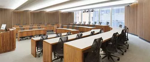 Executive Classroom 1 room hire layout at