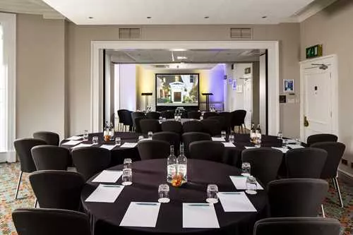 The Ambassador Suite 1 room hire layout at Mercure Gloucester, Bowden Hall Hotel