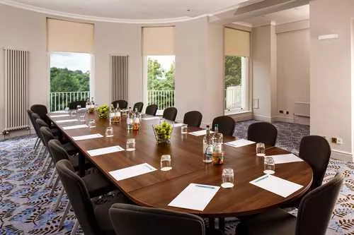 The Congress Room 1 room hire layout at Mercure Gloucester, Bowden Hall Hotel
