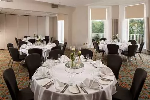 The Presidential Room 1 room hire layout at Mercure Gloucester, Bowden Hall Hotel