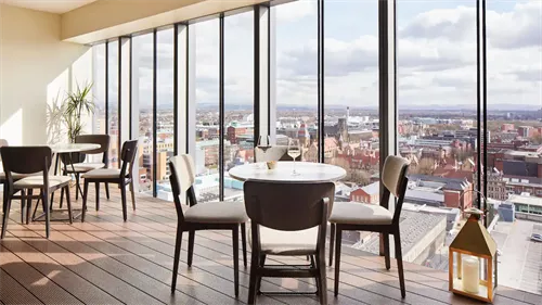 Eighteenth Floor 1 room hire layout at Hyatt Regency Manchester