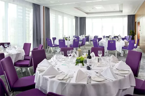 Donington Suite 1 and 2 1 room hire layout at Radisson Blu Hotel East Midlands Airport
