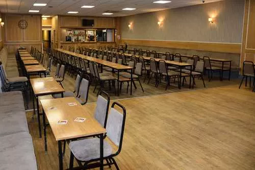 Main Hall at Railmens Club
