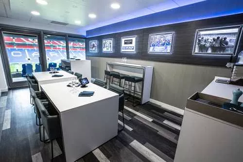 Executive Boxes 1 room hire layout at Cardiff City Stadium