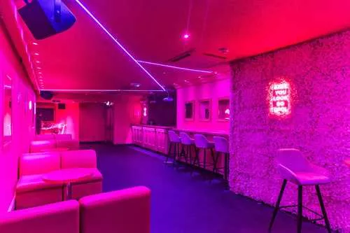 PINK ROOM 1 room hire layout at CIRCUIT Cardiff