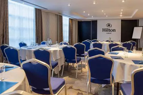 Roath 1 room hire layout at Hilton Cardiff Hotel