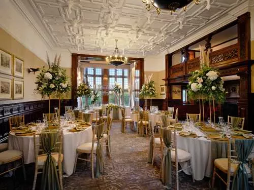 Haslam Room 1 room hire layout at Delta Hotels by Marriott Breadsall Priory Country Club