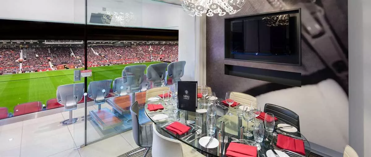 Boxes at Manchester United Football Club - Old Trafford in Manchester