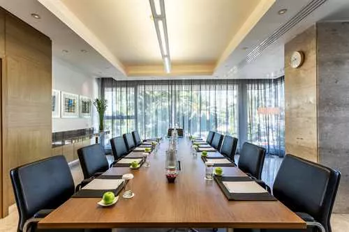 Executive Boardroom 1 room hire layout at Crowne Plaza Limassol